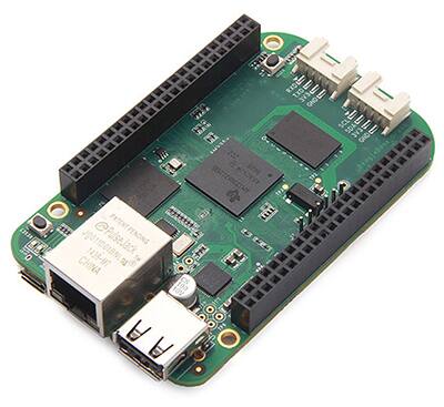 BeagleBone Green 開發(fā)板使用帶 ARM Cortex-A8 核心的 1 GHz Sitara 處理器。